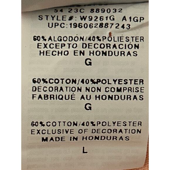 Champion Women’s Hooded Sweatshirt Size Large Peach with Colorful Logo NWT - Picture 5 of 6